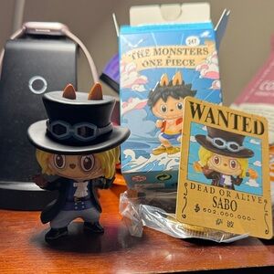 One Piece Sabo Action Figure - Black and Blue